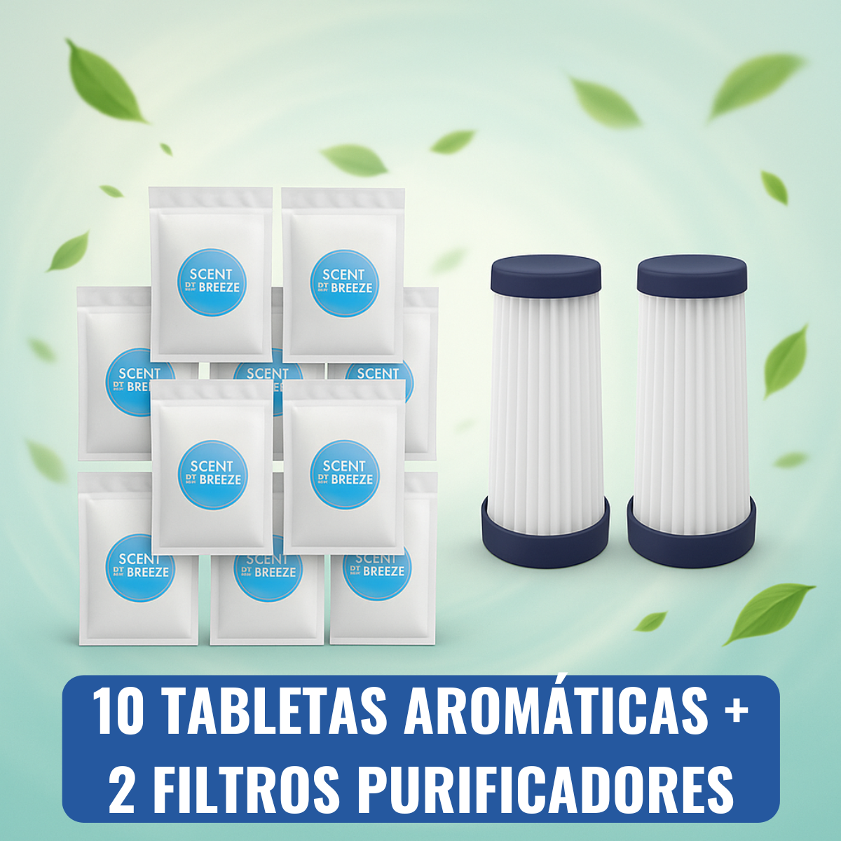 RESPUESTO ULTRACLEAN - 10 TABLAS AROMÁTICAS + 2 FILTROS EXTRA